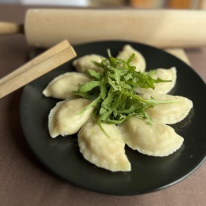 Pierogi z pieczoną kaczką