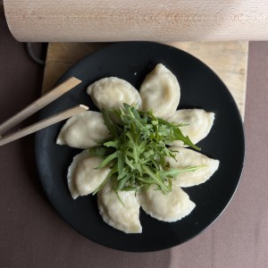 Pierogi z pieczoną kaczką