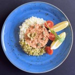 Tatar z łososia z kaparami